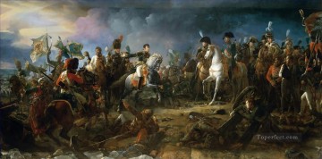 軍事戦争 Painting - フランソワ・ジェラール オーステルリッツの戦い 1805 年 12 月 2 日 ラ・バティーユ オーステルリッツ軍事戦争